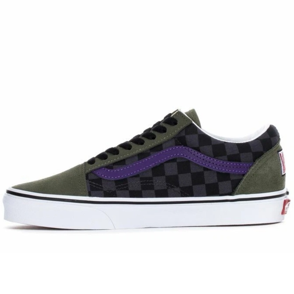 Men's Vans Classic Old Skool OTW Rally SZ 12 Checker Deep Green VN0A4BV5VZN - Picture 2 of 15